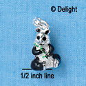 C2711+ - Panda - 3-D - Silver Charm